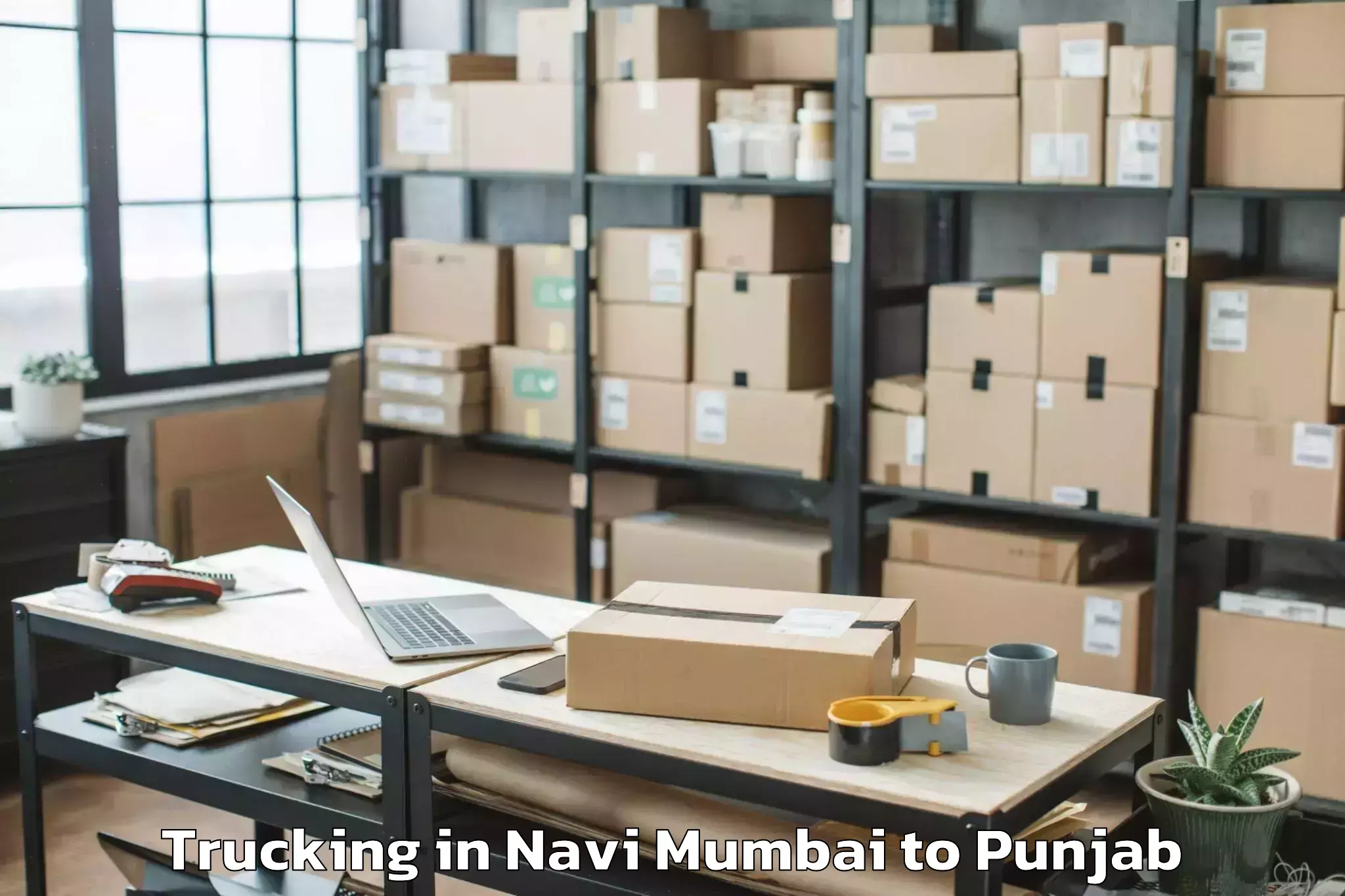 Affordable Navi Mumbai to Adampur Jalandhar Trucking